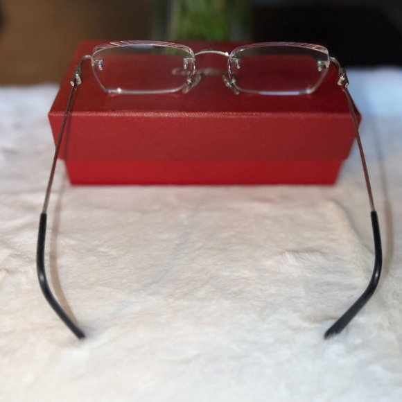 Cartier Glasses (Authenic Mens Eyewear) 18k Gold CT00690-002 B65C58LK - Picture 2 of 7